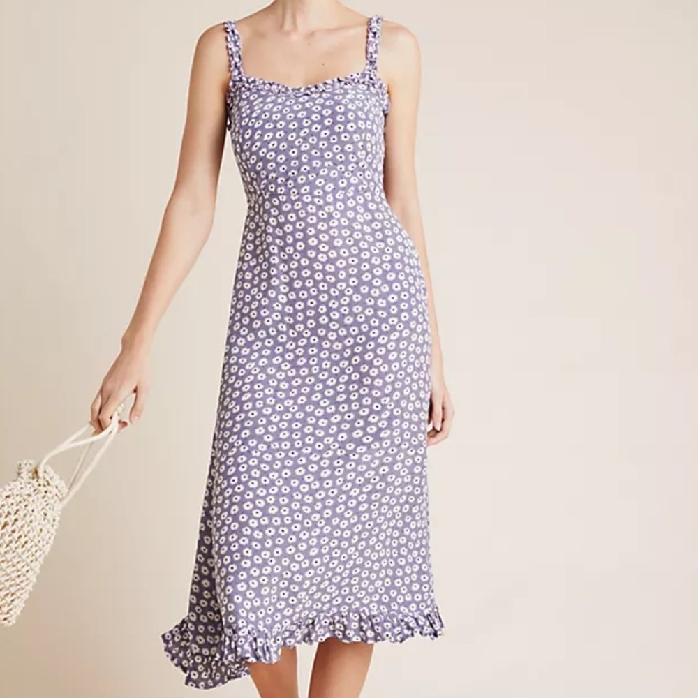 Faithfull the Brand x Anthropologie Naomie Dress in Purple